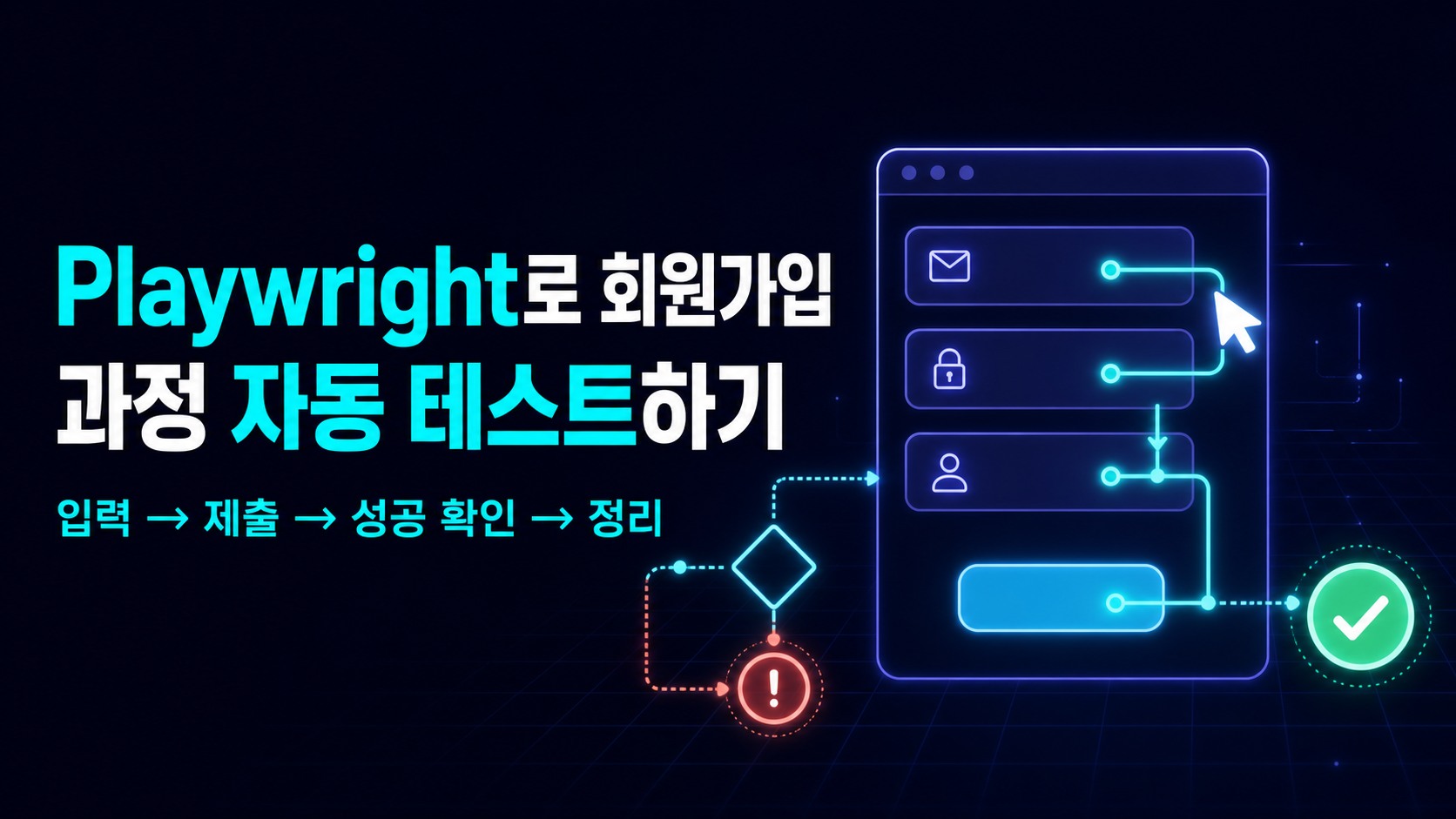 Playwright로 회원가입 과정을 자동 테스트하는 방법 썸네일